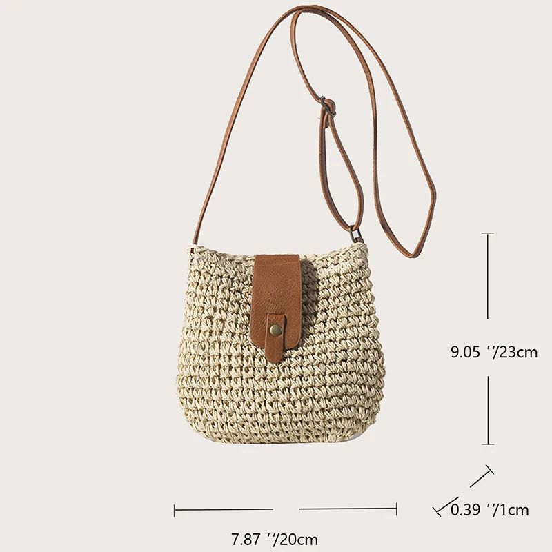 Damen Strandtasche Modisch mit Rahmen