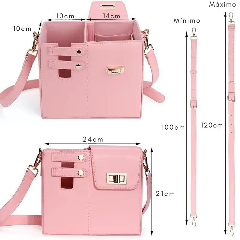 Frauenhandtasche mit Untersetzer im Koffer-Stil Bruges