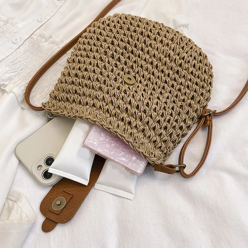 Damen Strandtasche Modisch mit Rahmen