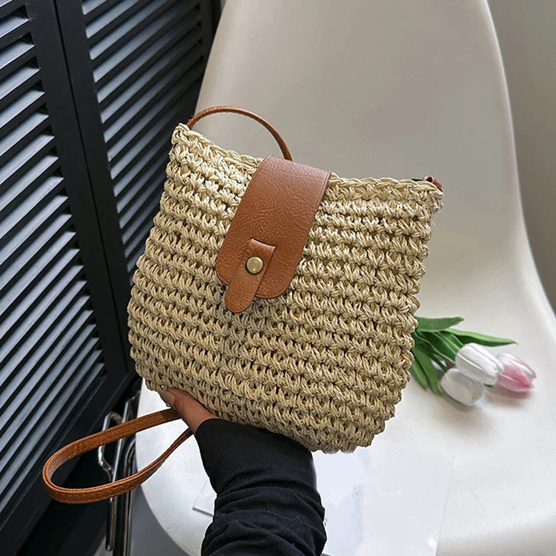 Damen Strandtasche Modisch mit Rahmen