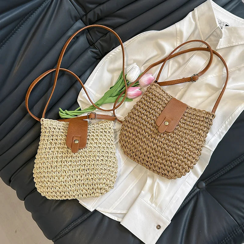 Damen Strandtasche Modisch mit Rahmen