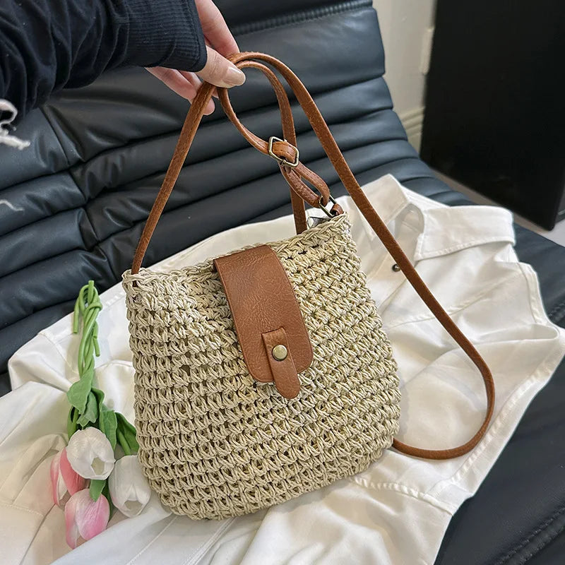 Damen Strandtasche Modisch mit Rahmen